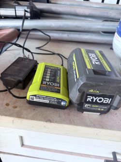 Ryobi charger with battery