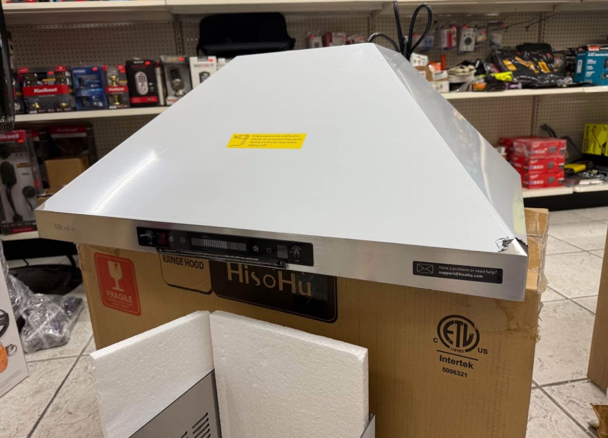 HisoHu IKPA02-30S — Range Hood 30" 780 CFM Wall Mount Kitchen Vent Hood