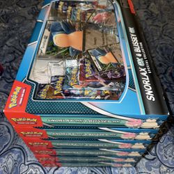 X6 Pokemon Snorlax & Blissey Ex Boxes