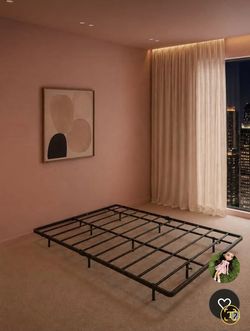Black Metal Platform Bed Frame