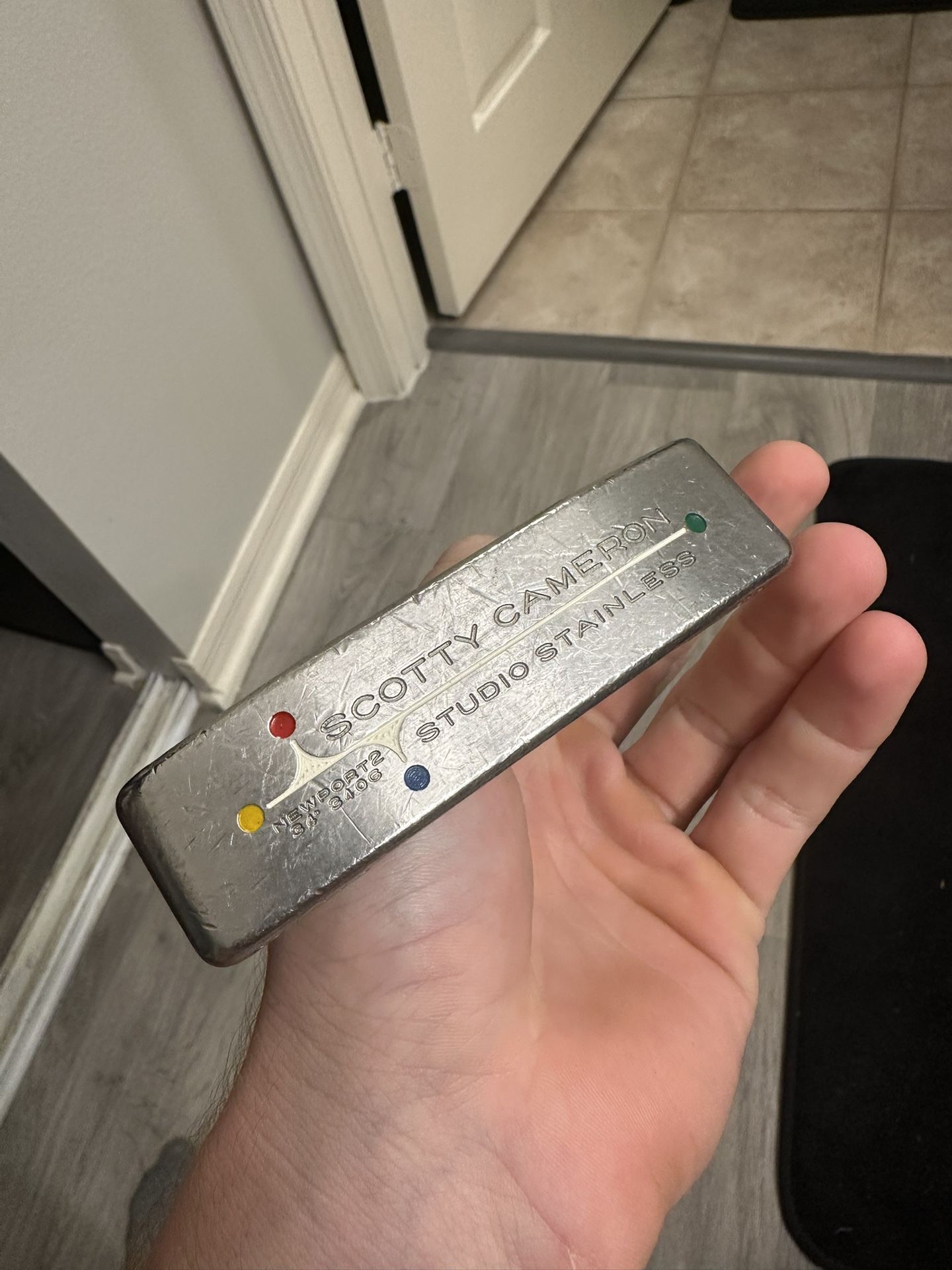 Scotty Cameron Studio Stainless 303 Newport 2 Putter 34" inch 340g w/ Scotty Cameron Custom Shop Headcover