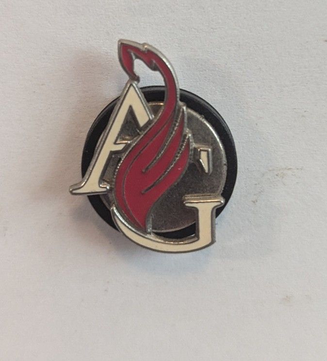 AG Edwards Red Flame Magnetic Lapel Pin