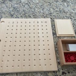 Montessori Multiplication Board Set