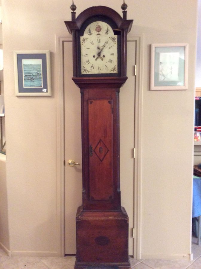 Antique Grandfather Clock Case Henderson ....