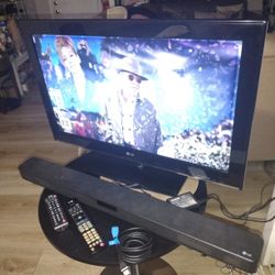 36 TV LG With sounds Bar LG Bluetooth Remotes H HDMI  