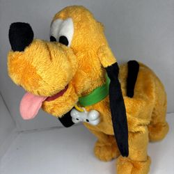 Thinkway Toys Disney Pluto Animated Dog Barks Wiggles Rare