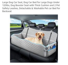 NEW LARGE DOG CAR SEAT BED BOOSTER