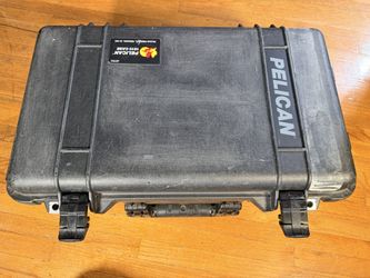Pelican 1510 Rolling Carry-On Hard Case Black with Lid Organizer & Foam