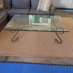 Glass Top Coffee Table 