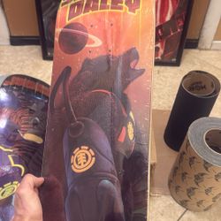 Sascha Daley Pro Model 8.25 Skateboard Deck Rare Bear