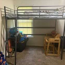 Twin Loft Bed With Mattress