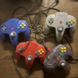 Official Nintendo 64 Controller AUTHENTIC OEM N64 Remote NUS-005 BUNDLE