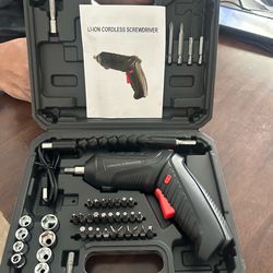 47-Piece Cordless Screwdriver Set – 3.6V Lithium-Ion – Brand New