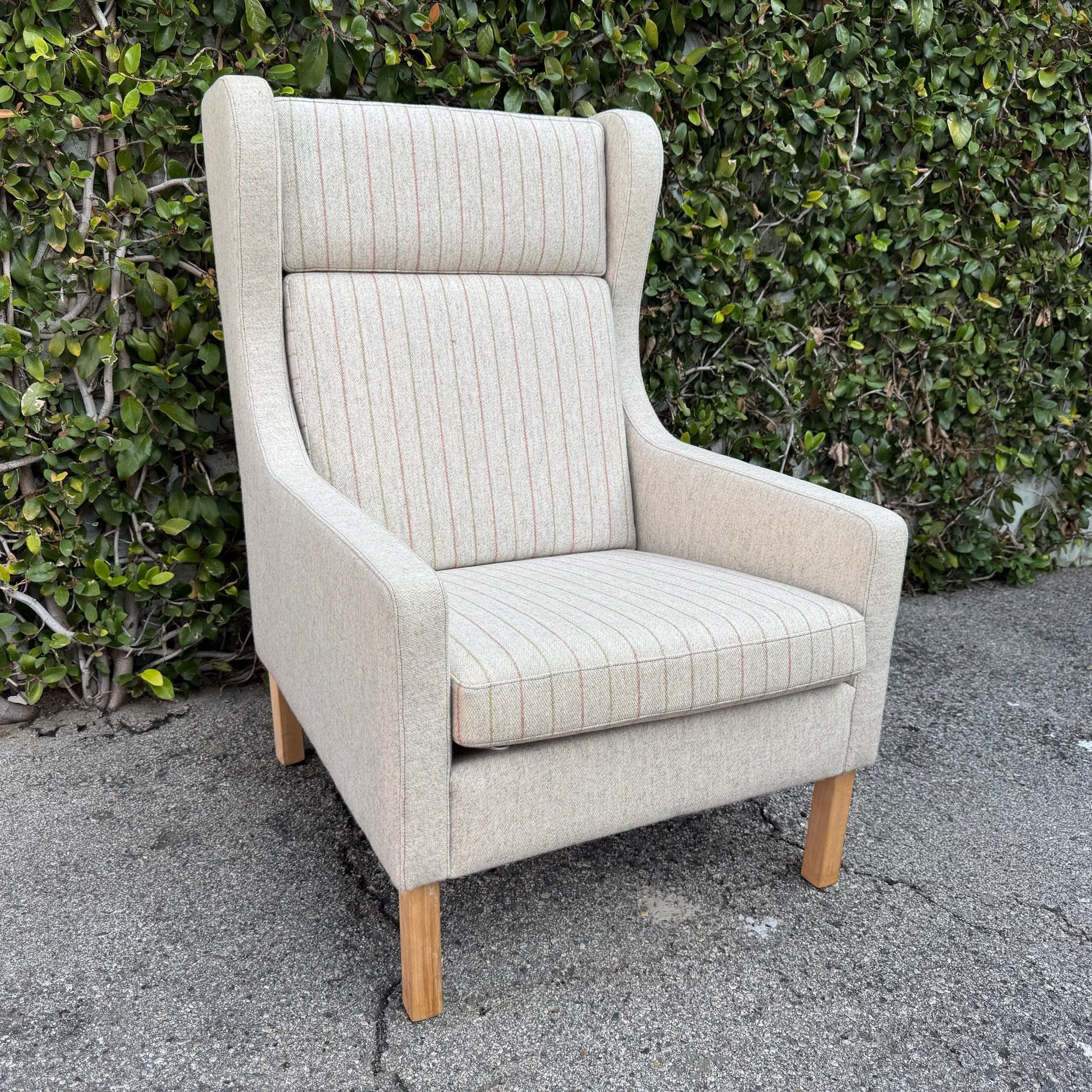 Vintage Mid Century High Back Armchair