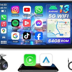 [4Core + 64GB] Car Radio for Toyota RAV4 2013-2018: 10.1 Inch HD Touchscreen RAV4 Stereo Support Wireless Carplay Android Auto Bluetooth 5G Wi-Fi FM G