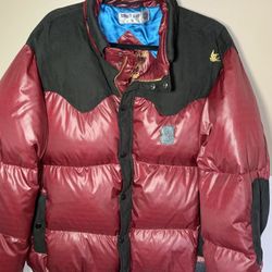 Vintage Rare SABIT NYC “Tanoshinde Your Life” Puffer Coat Jacket 2XL