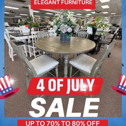 5 Pc Dining Table 
