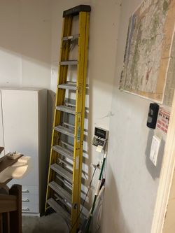 10 Ft. Green Bull Fiberglass Step Ladder