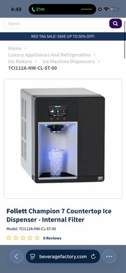 Brand new in box  never used Follett Champion 7 Countertop Ice dispenser