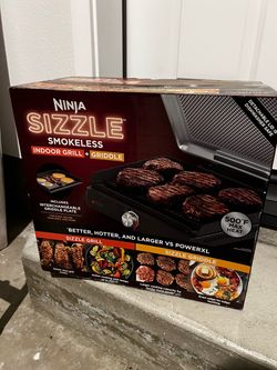 Ninja Sizzle Smokeless Indoor Grill + Griddle GREAT DEAL!!
