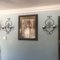 Picture Fram And Hanging Candle Holder 