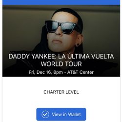 Daddy Yankee Tickets For Saturday Concert 