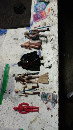 Star wars toys 3 and 3quarter figs