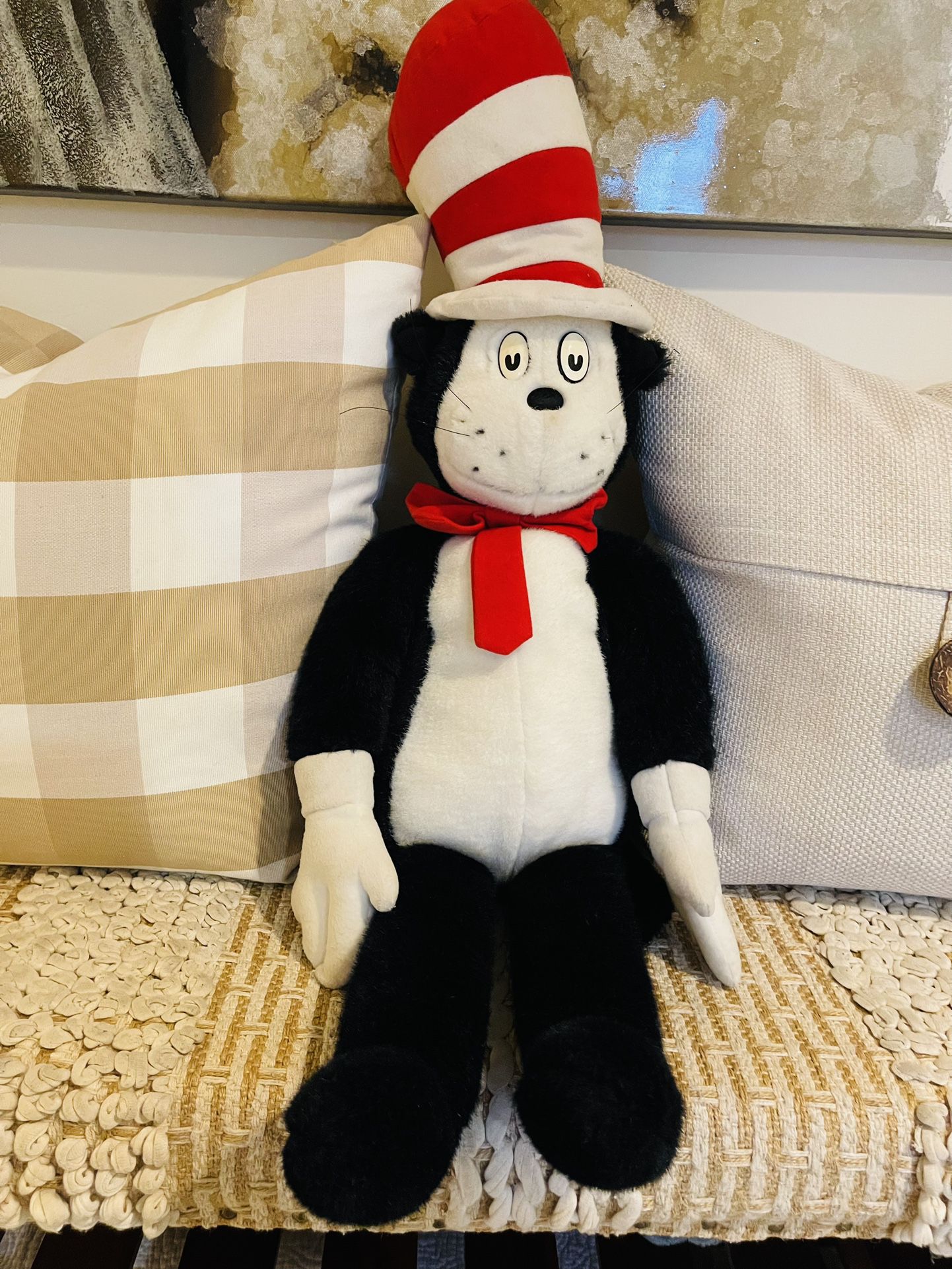 Vintage 1995 Dr. Seuss Cat In The Hat at Macy's Exclusive 28" Plush Stuffed Animal