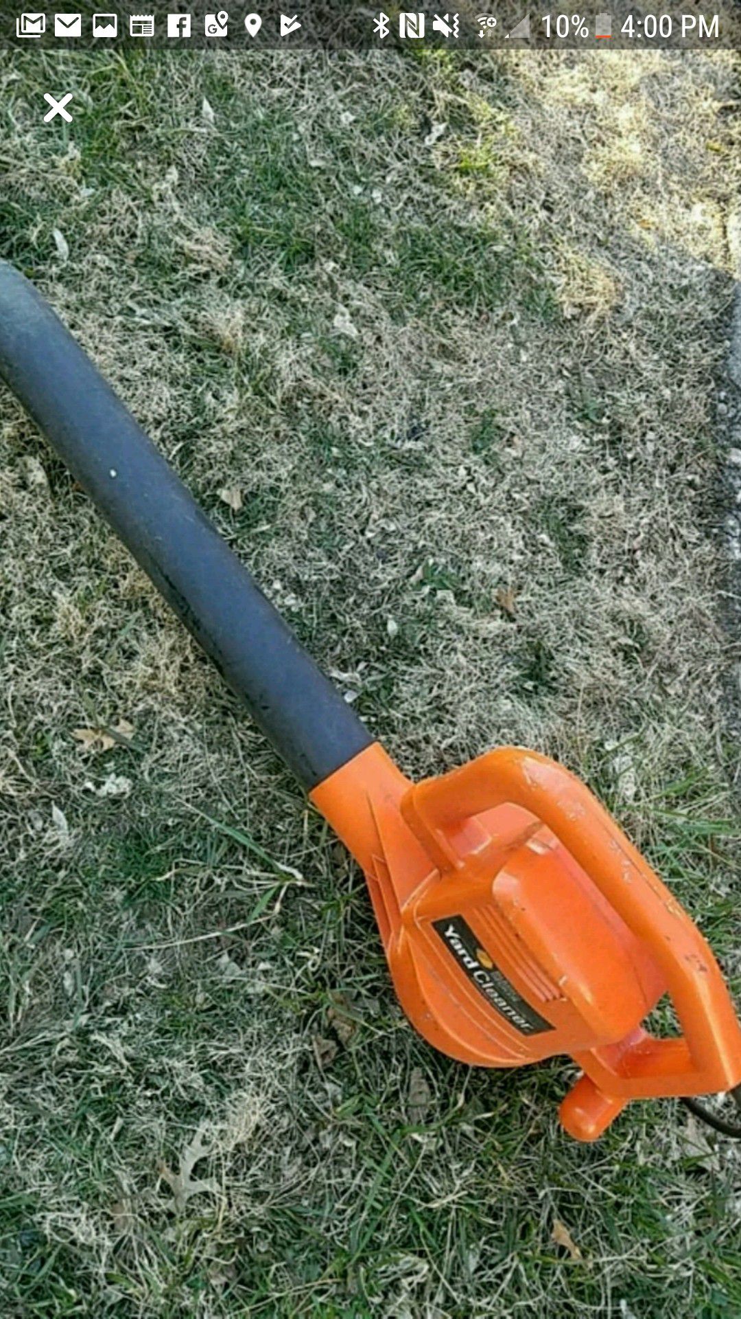 Black and Decker Electric Corded Leaf Blower