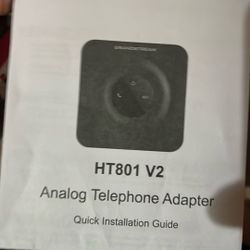Grandstream(Analog Adapter ) Land Line Or Internet  All That’s Needed 