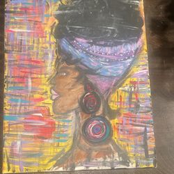 Canvas Art For Sale - Black woman 