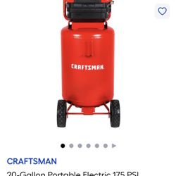 Craftsman 20 Gal. Air Compressor Like New.