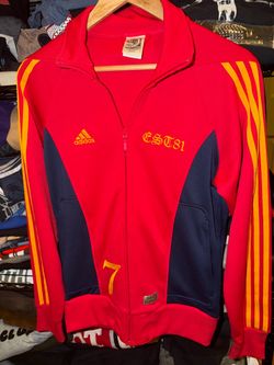 Adidas Spain David Villa 2010 World Cup Red Track Jacket Size Men’s Small