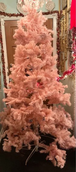 7 feet tall pink Christmas tree-$75 Firm,No Holds