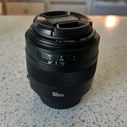 YONGNOU 50mm f/1.4 Lens for Canon Cameras 