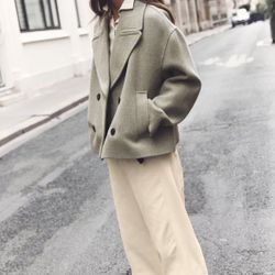 Zara Women Double Breasted Coat…♥️♥️♥️