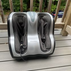 Isqueeze foot and calf massager, by Brookstone