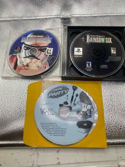 Bundle Lot of 2 PS1 Games PlayStation 1 Wii Game Party Star Wars Dark Forces Tom Clancy’s Rainbow