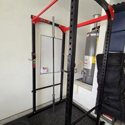Northern Lights Full Cage Power Rack WITH Olympic Bumper Plates