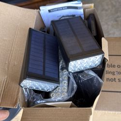 10 pack LED solar powered spotlights with spikes