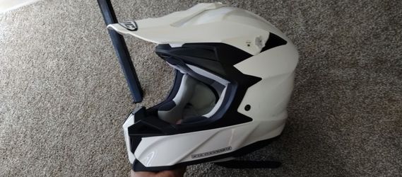 HJC White and Black Helmet