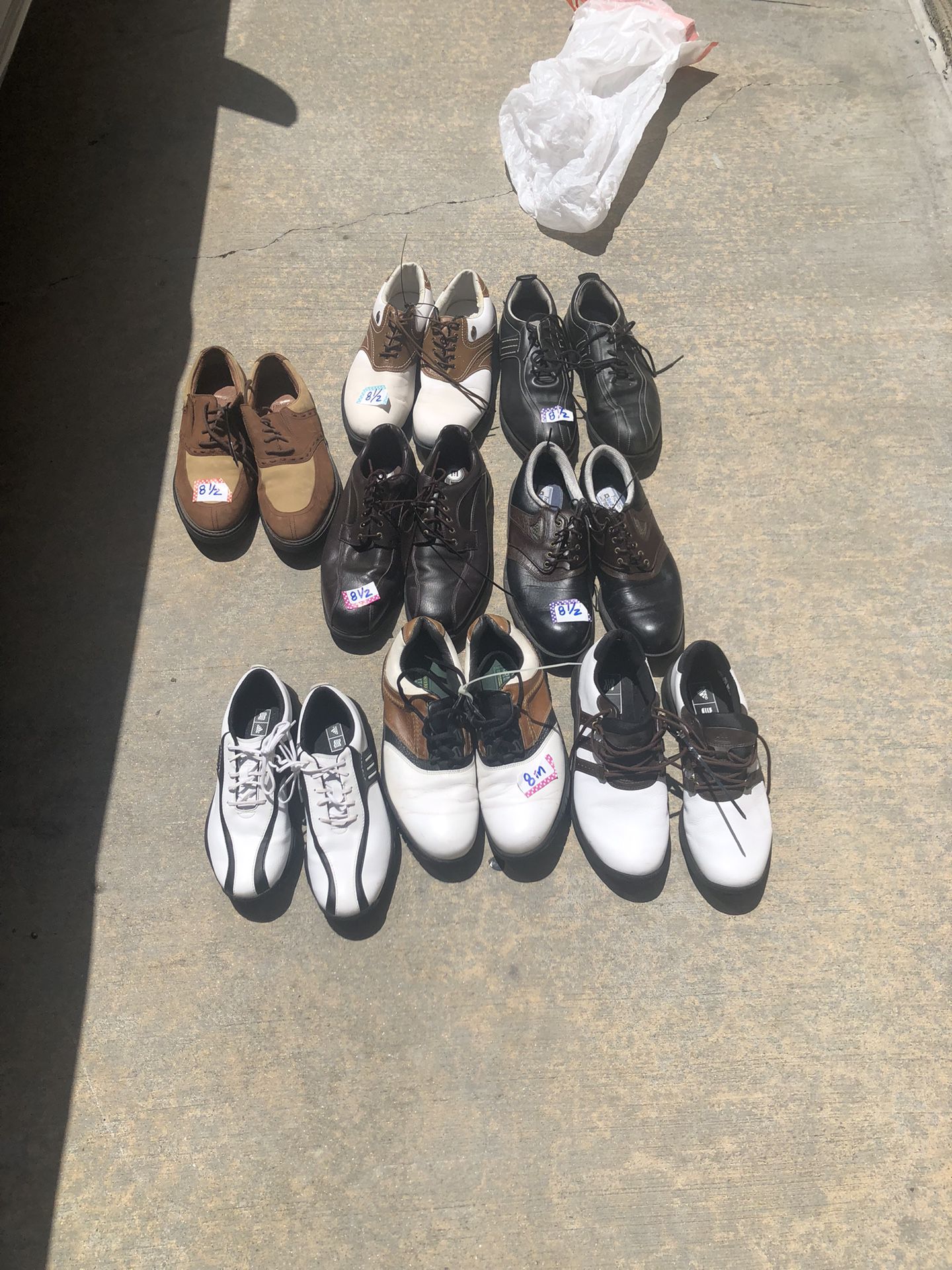 Lot Bundle Men’s golf shoes size 8.5 most from estate sale