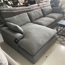 Elyza Smoke Sectional 