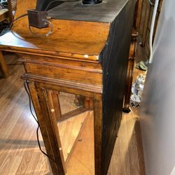 English Secretary, Desk And Hutch