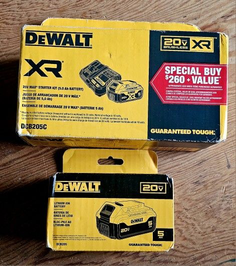 dewalt batterys with 1 charger