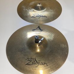 Zildjian A Custom Brilliant 13” Hats 