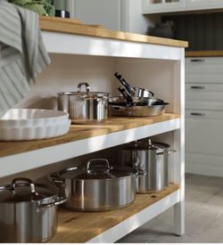 Kitchen Island - Off White Oak