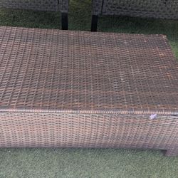 All weather rattan coffee table