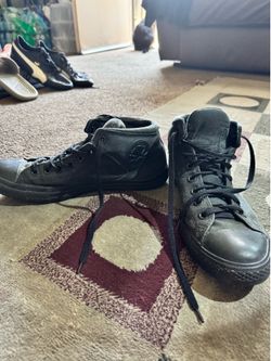 Black converse size 12