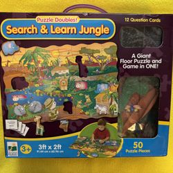 Giant Search and Learn Jungle Floor Puzzle
